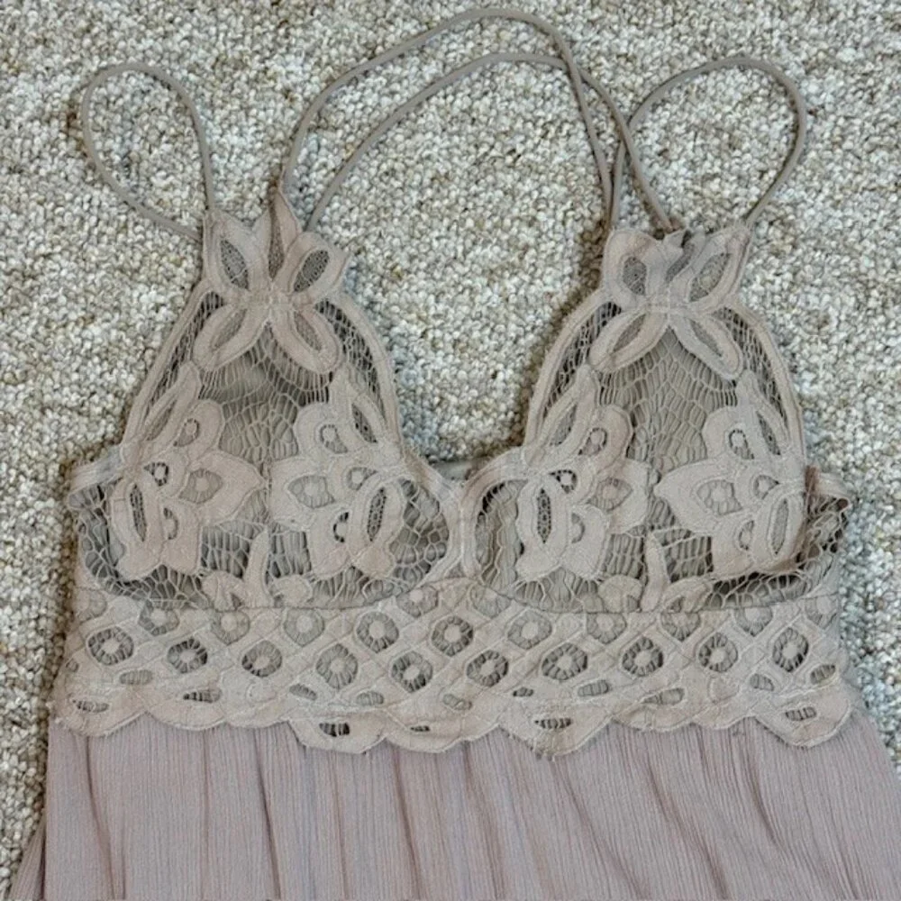 VINE & VALLEY Adella Maxi Slip Dress Size XL Stardust Lace Ruffle Boho Beach - Picture 8 of 11